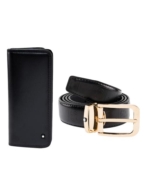 black non-metal belt with black wallet - 14603469 - Very Small Image - 1