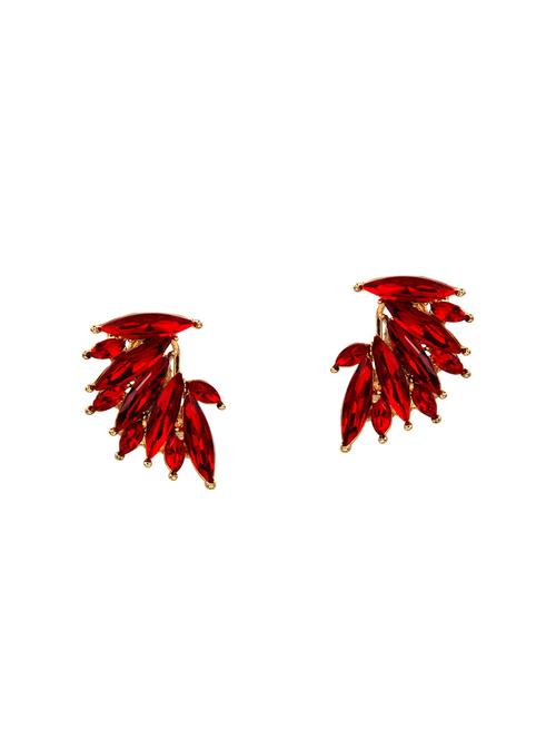 red metal studs earrings - 14604623 - Very Small Image - 1