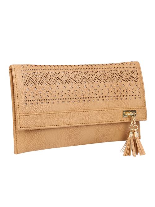 beige leatherette regular sling bag - 14604690 - Very Small Image - 1