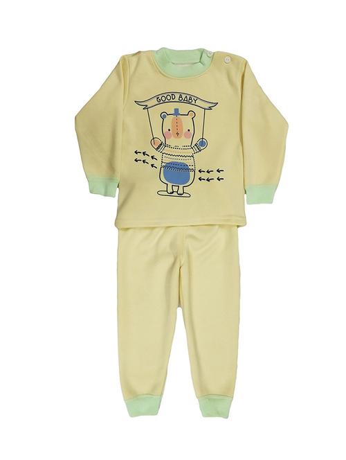 yellow cotton blend nightwear - 14605156 - Very Small Image - 1