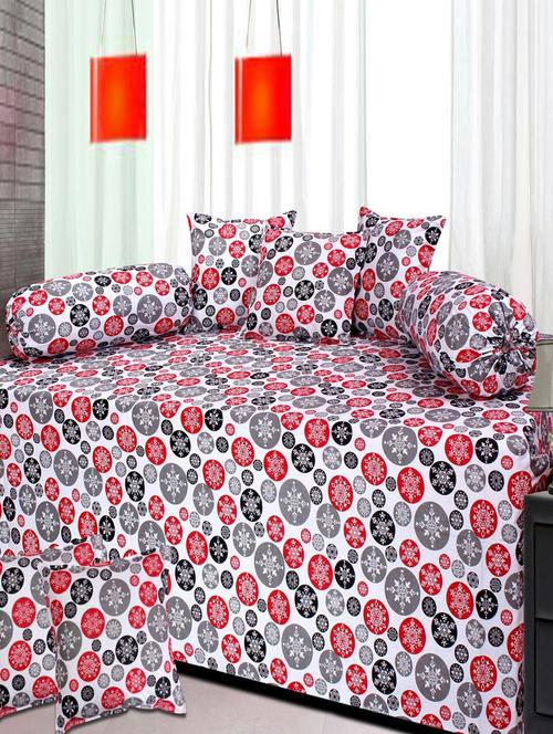 cotton printed 8 pieces diwan set - 14606056 - Very Small Image - 1