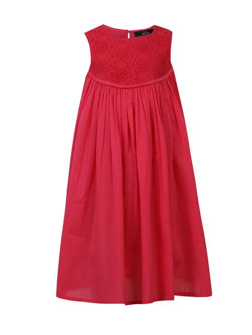 red cotton frock - 14606732 - Very Small Image - 1