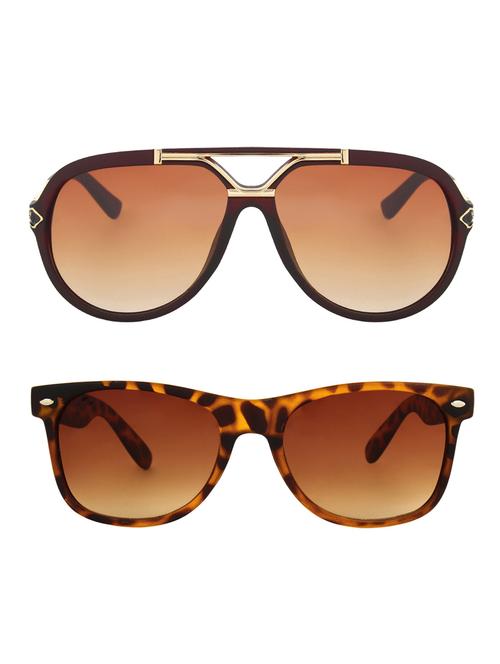 zyaden combo of 2 full rim sunglasses - 14608308 - Very Small Image - 1