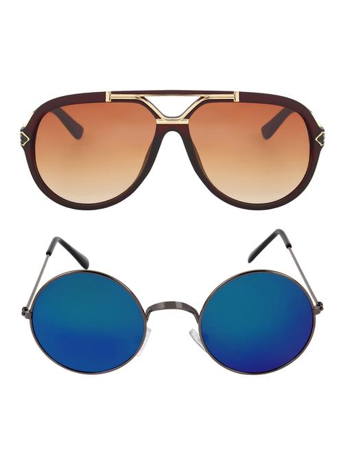 zyaden rectangle, round sunglasses - 14608311 - Very Small Image - 1