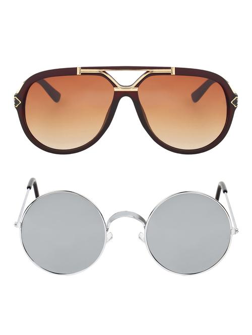 zyaden combo of 2 full rim sunglasses - 14608318 - Very Small Image - 1