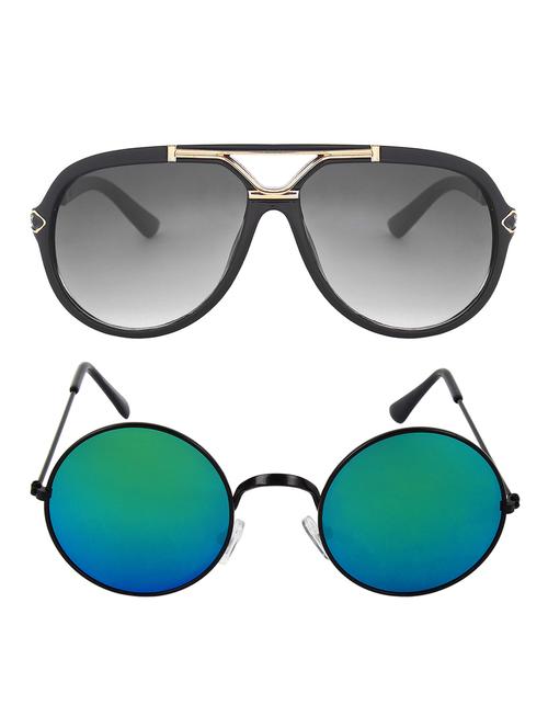 zyaden combo of 2 full rim sunglasses - 14608335 - Very Small Image - 1