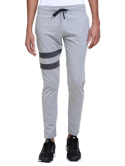 grey cotton full length track pant - 14608551 - Very Small Image - 1