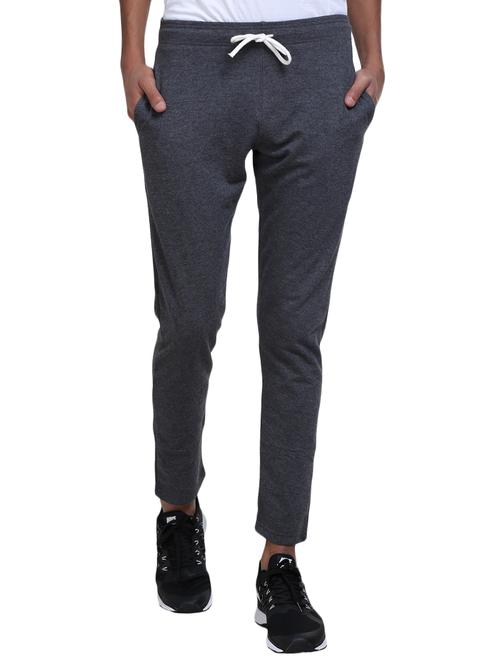 grey cotton full length track pant - 14608554 - Very Small Image - 1
