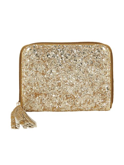 gold leatherette box clutch - 14608785 - Very Small Image - 1