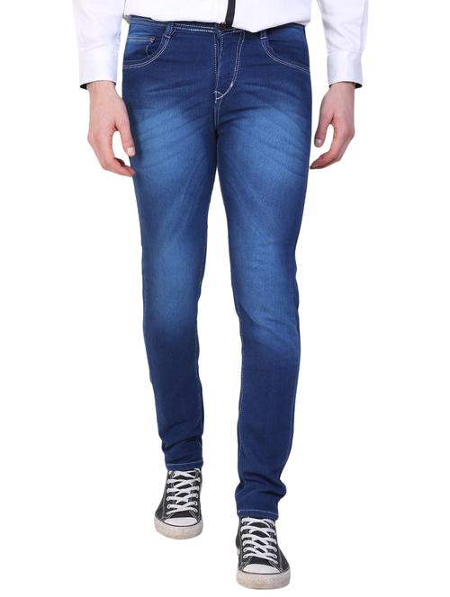 blue denim washed jeans - 14609196 - Very Small Image - 1