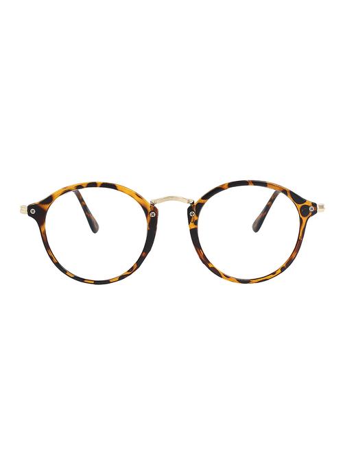 zyaden brown round eyewear frame - 14610116 - Very Small Image - 1