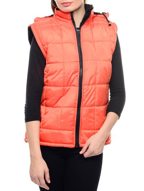 orange quilted jacket - 14615784 - Very Small Image - 1