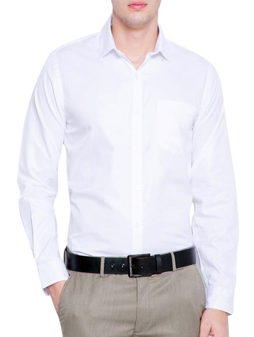 white cotton formal shirt - 14615944 - Very Small Image - 1