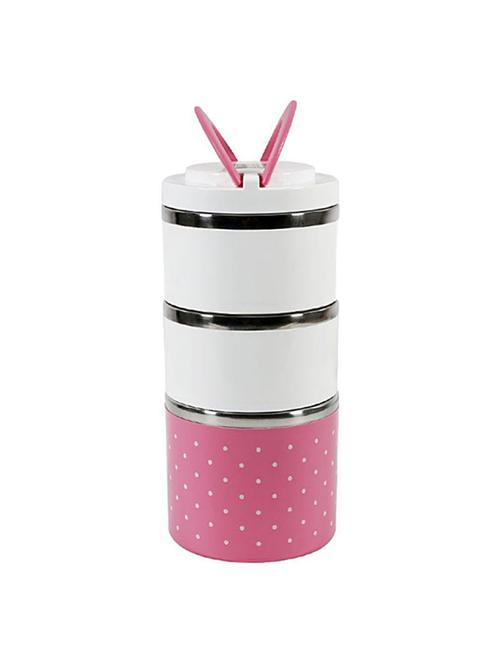 three layer round lunch box - 14616198 - Very Small Image - 1