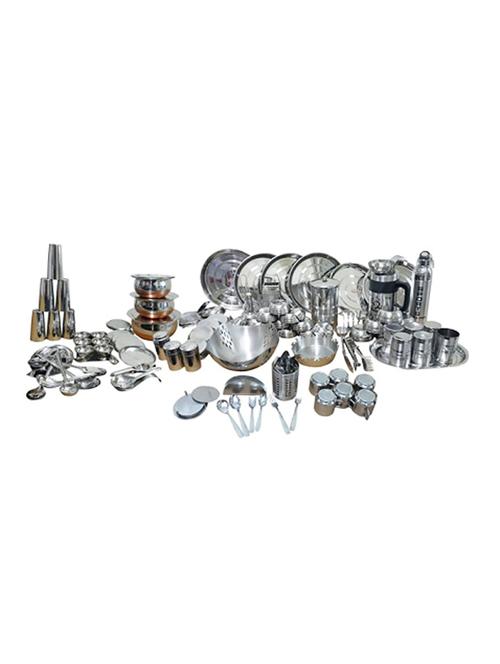 set of 151 pcs maharaja dinner set - 14616350 - Very Small Image - 1