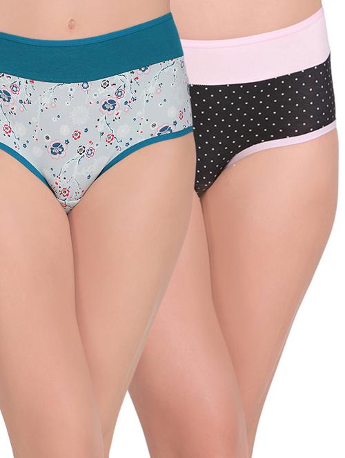set of 2 multi colored hipster panties - 14616455 - Very Small Image - 1