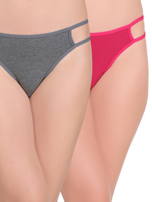 set of 2 multi colored bikini panties - 14616612 - Very Small Image - 1