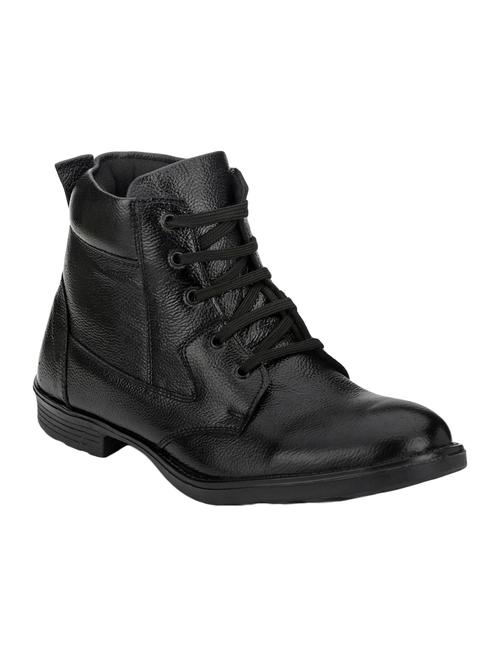 black leather high ankle boot - 14617766 - Very Small Image - 1