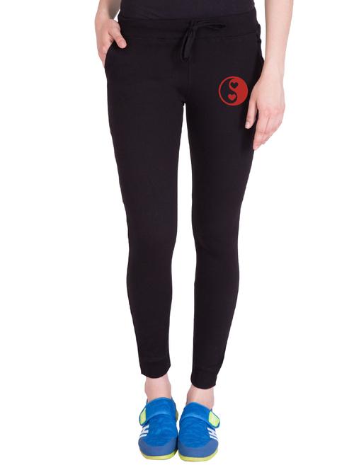 black printed track pant - 14619249 - Very Small Image - 1