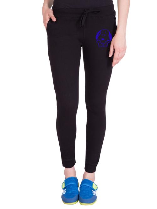 black printed track pant - 14619291 - Very Small Image - 1
