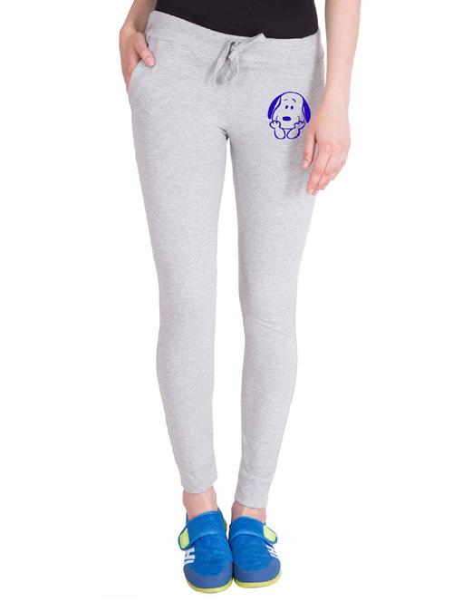 grey printed track pant - 14619310 - Very Small Image - 1