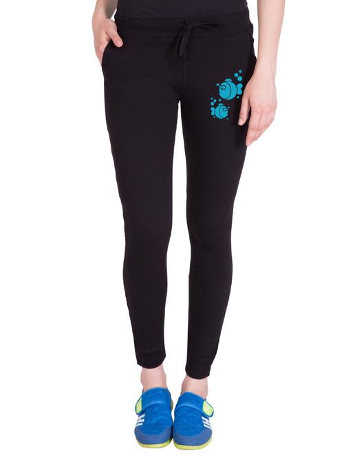 black printed track pant - 14619342 - Very Small Image - 1