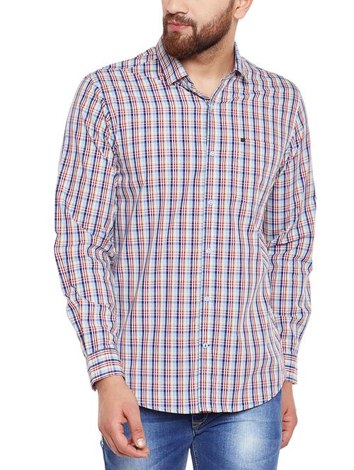 multi colored cotton casual shirt - 14619677 - Very Small Image - 1
