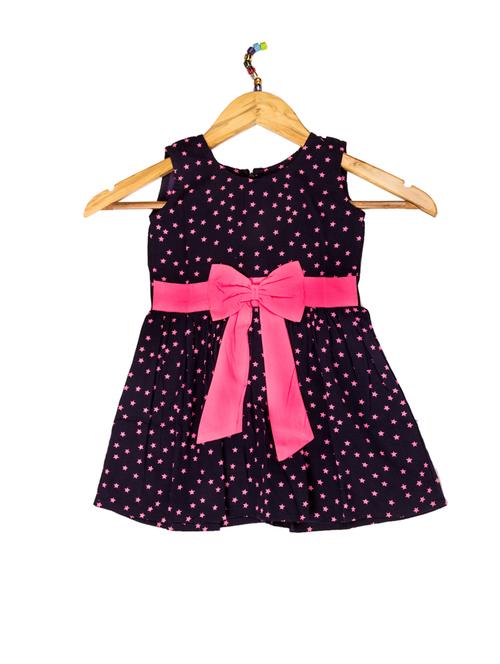 girls round neck sleeveless frock - 14619939 - Very Small Image - 1