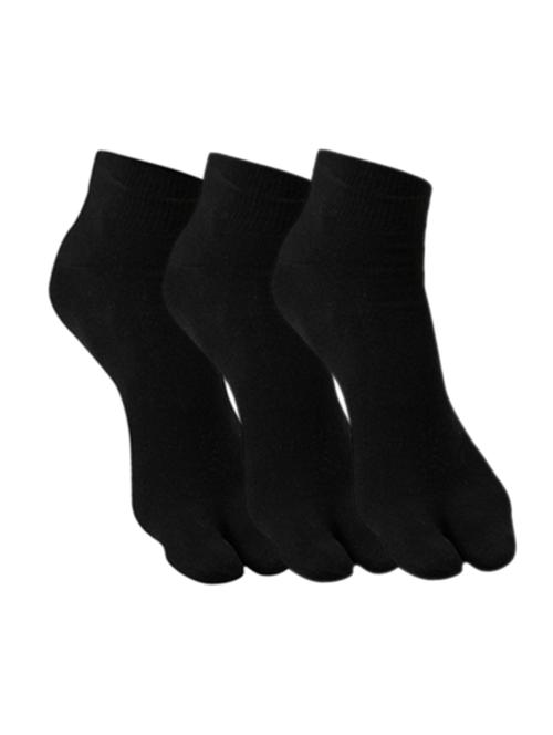 set of 3 black cotton socks - 14620119 - Very Small Image - 1