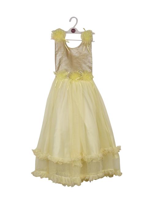 yellow net frock - 14626829 - Very Small Image - 1