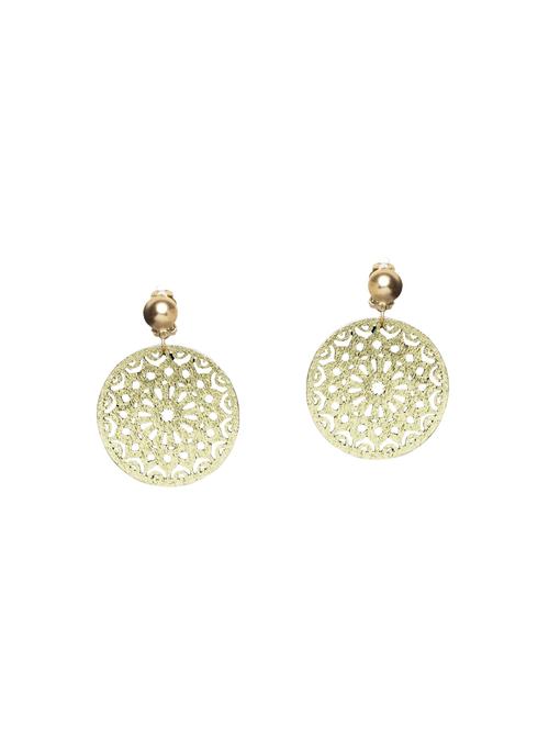 gold wood drop earrings - 14627300 - Very Small Image - 1
