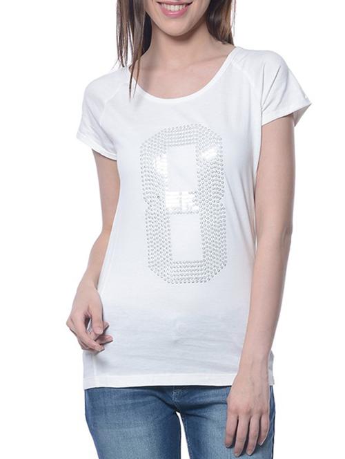 white cotton tee - 14629334 - Very Small Image - 1