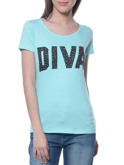 light blue cotton tee - 14629335 - Very Small Image - 1