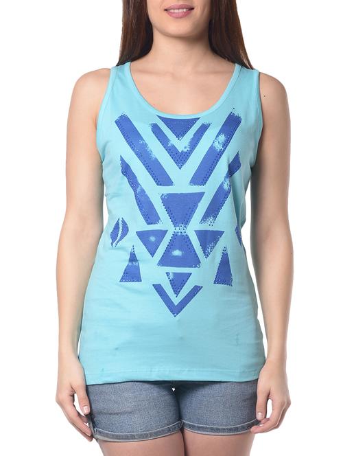 light blue cotton tee - 14629342 - Very Small Image - 1