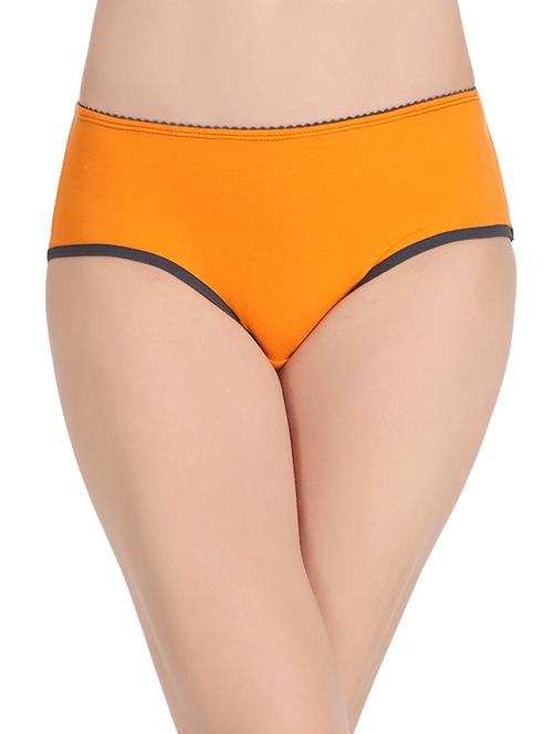 orange cotton blend hipster panty - 14631349 - Very Small Image - 1