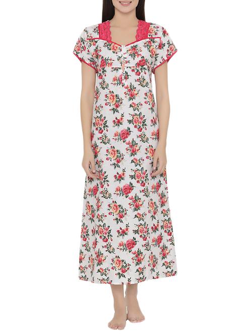 multi colored printed gowns - 14631445 - Very Small Image - 1