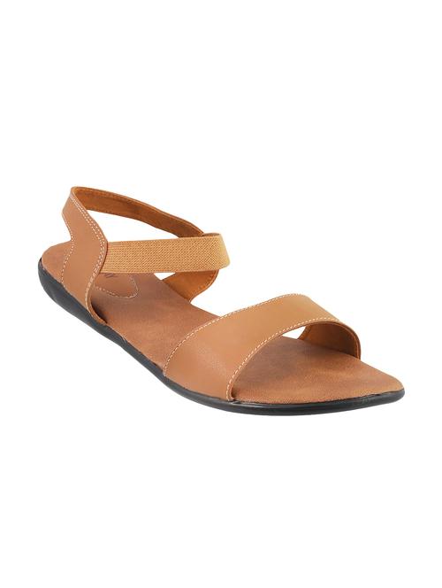 tan resin back strap sandals - 14633512 - Very Small Image - 1