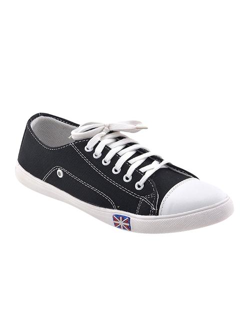black canvas lace up sneaker - 14633702 - Very Small Image - 1