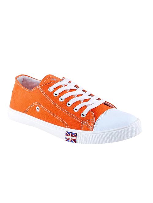 orange canvas lace up sneaker - 14633704 - Very Small Image - 1
