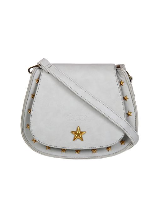 white leatherette regular sling bag - 14633949 - Very Small Image - 1