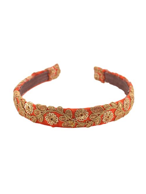 crayonflakes handmade kids girls party wear hair band/head band zari sequins - 14635598 - Very Small Image - 1
