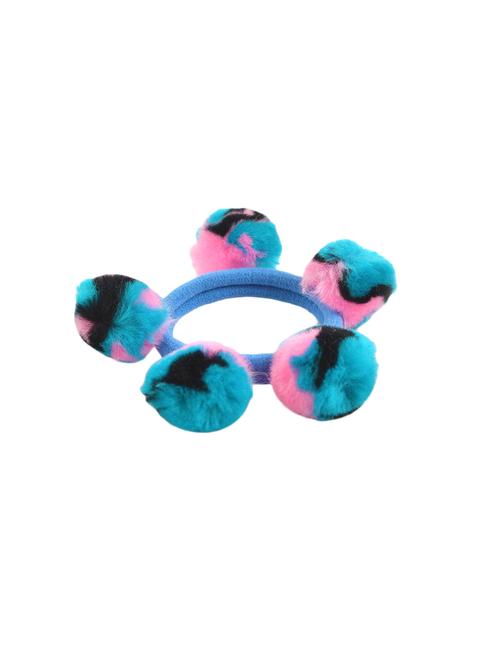 crayonflakes kids girls ponytail hair rubber band holder hair accessory pompoms - 14635604 - Very Small Image - 1