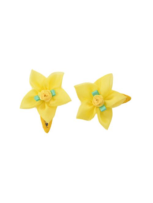 crayonflakes kids girls handmade rose floral tic tac/hair pin/hair clip pair - 14635634 - Very Small Image - 1