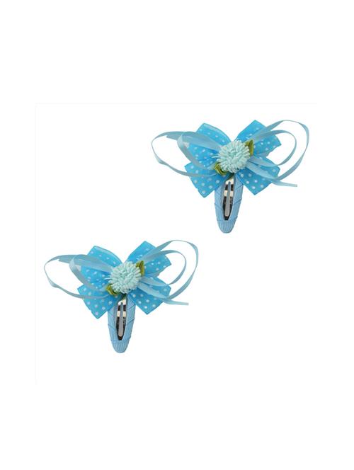 crayonflakes kids girls handmade floral tic tac/hair pin/hair clip pair ribbons - 14635638 - Very Small Image - 1