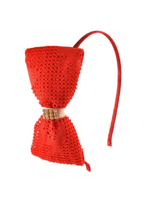 crayonflakes kids girls golden bow hair band head accessory with zircons - 14635668 - Very Small Image - 1