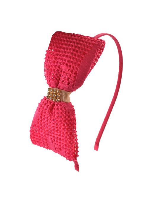 crayonflakes kids girls golden bow hair band head accessory with zircons - 14635669 - Very Small Image - 1