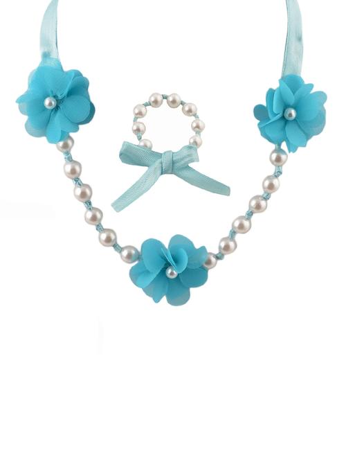 white plastic necklace set jewellery - 14635715 - Very Small Image - 1