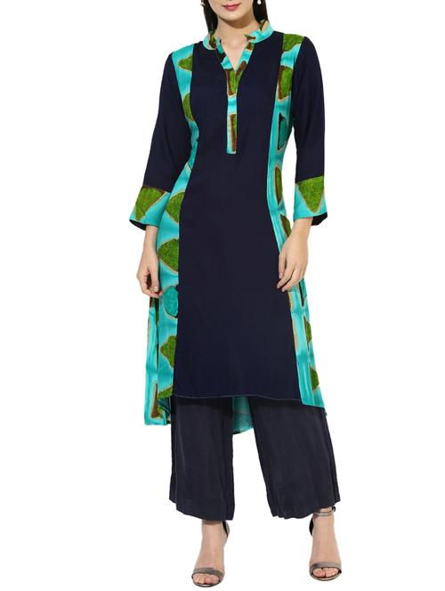 high-low printed kurta - 14636423 - Very Small Image - 1