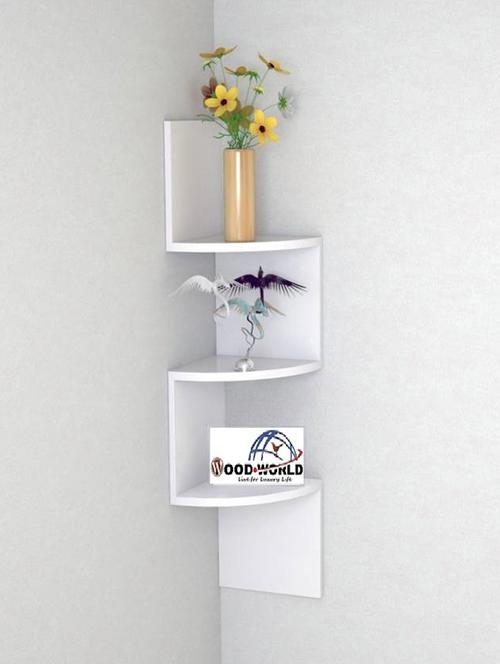 zigzag corner wall mount shelf white set of -3 shelves - 14637869 - Very Small Image - 1