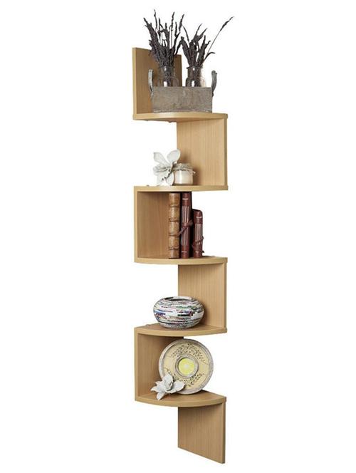 zig zag corner wall mount shelf beige set of - 5shelves - 14637873 - Very Small Image - 1
